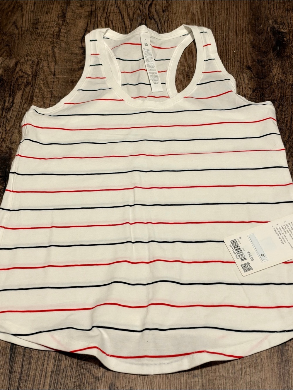 Lululemon Love Tank - Red and Blue Stripe